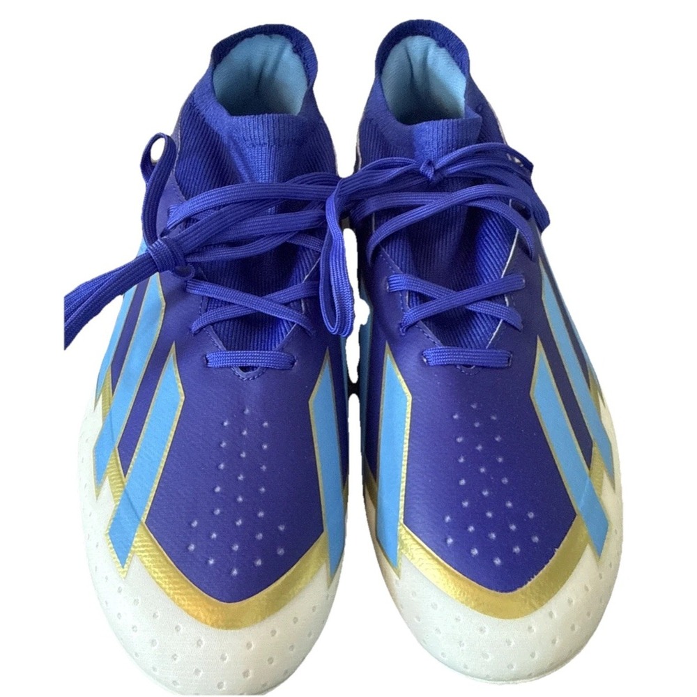 Adidas X Crazyfast League Messi Blue Gold Soccer Cleats Size 12 New In Box NiB